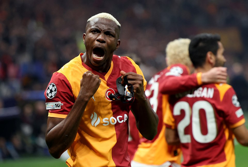 Osimhen Liverpool maçından sonra sevinç yaşıyor